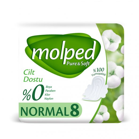 Molped Pure&Soft Hijyenik Ped Normal 8 Adet