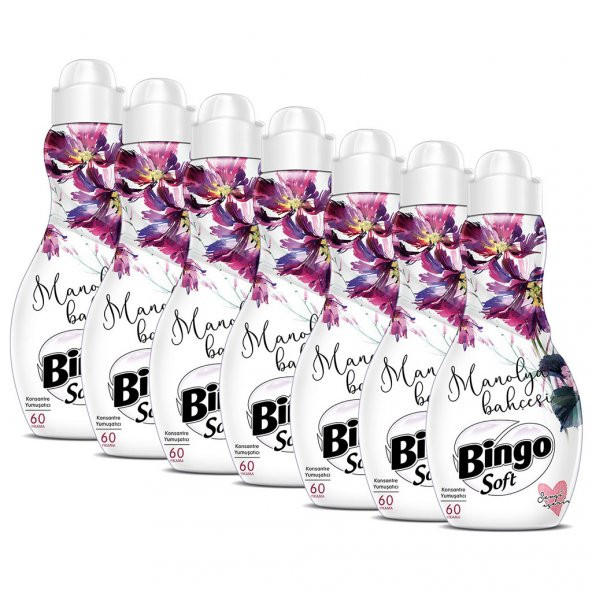 Bingo Soft Konsantre Çamaşır Yumuşatıcısı Manolya Bahçesi 1440 ml Ekonomi Paketi 6'lı - 2