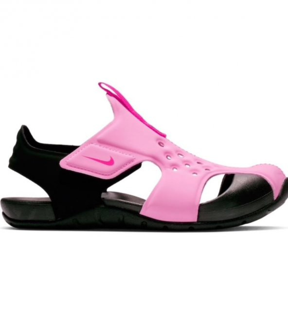 Nike Sunray Protect 2 (Ps)Kız Çocuk pembe siyah Günlük sandalet 9