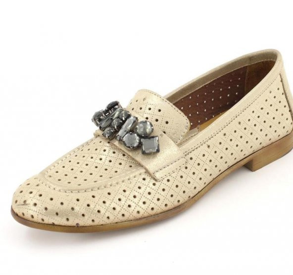Venüs 1910201y Kadın Hakiki Deri Taş İşlemeli  Ayakkabı 1910201y