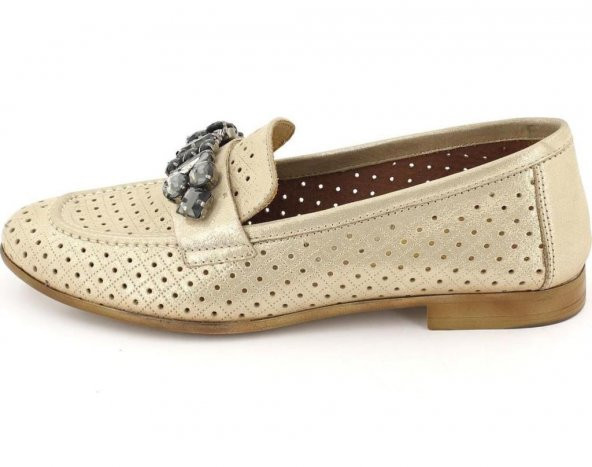 Venüs 1910201y Kadın Hakiki Deri Taş İşlemeli Ayakkabı 1910201y - 4