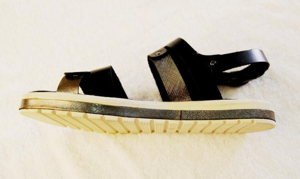 Venüs 1819402y Kadın Hakiki Deri Siyah Sandalet - 2