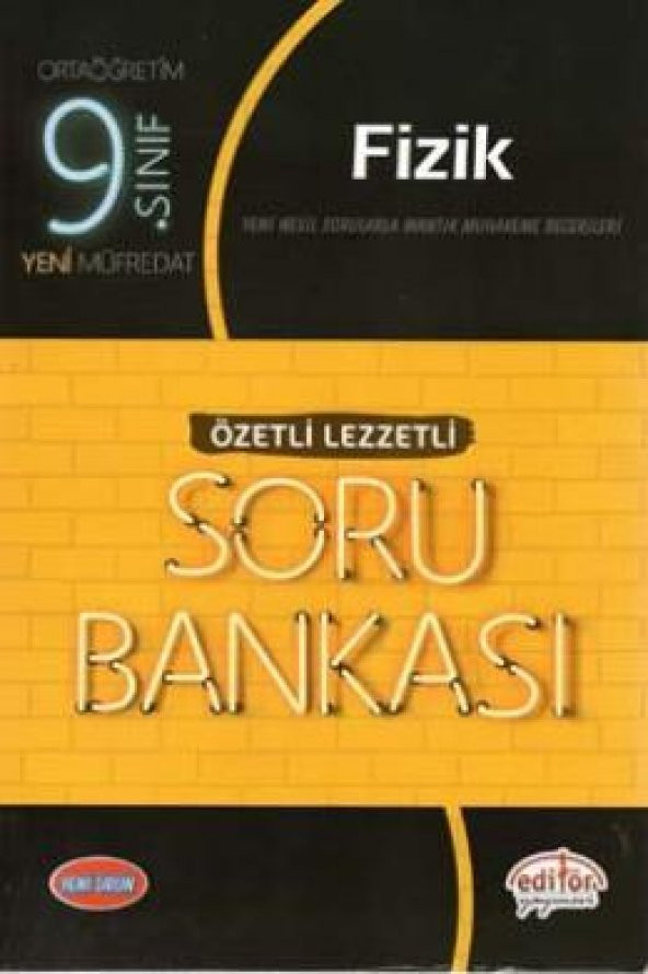 9.Sınıf Fizik Soru Bankası Özetli Lezzetli