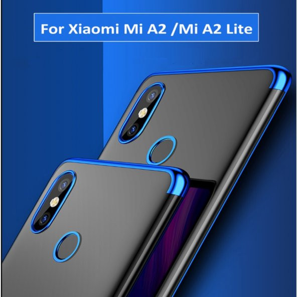 Xiaomi Mi A2 Lite İnce Köşeleri Renkli Şeffaf Kaliteli Kılıf - 2