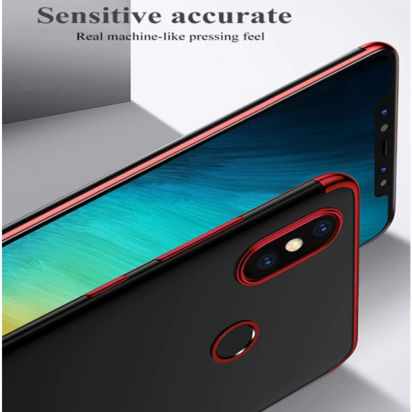 Xiaomi Mi A2 Lite İnce Köşeleri Renkli Şeffaf Kaliteli Kılıf - 4