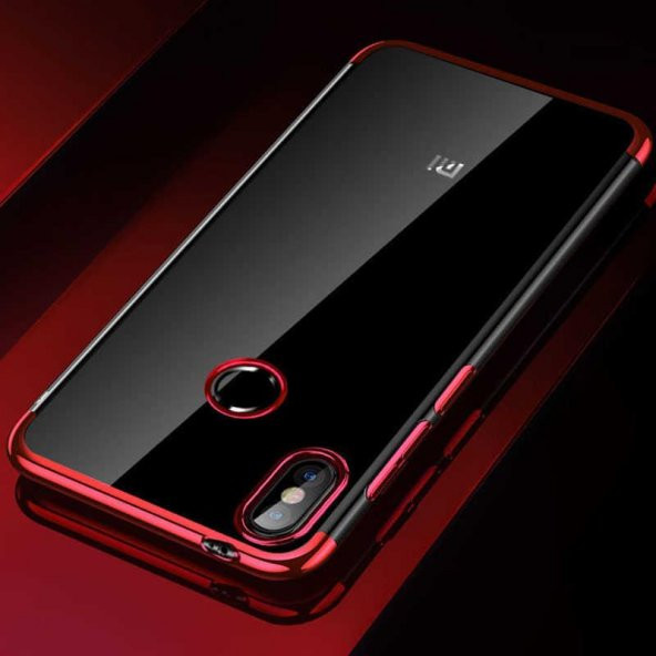 Xiaomi Mi A2 Lite İnce Köşeleri Renkli Şeffaf Kaliteli Kılıf - 8