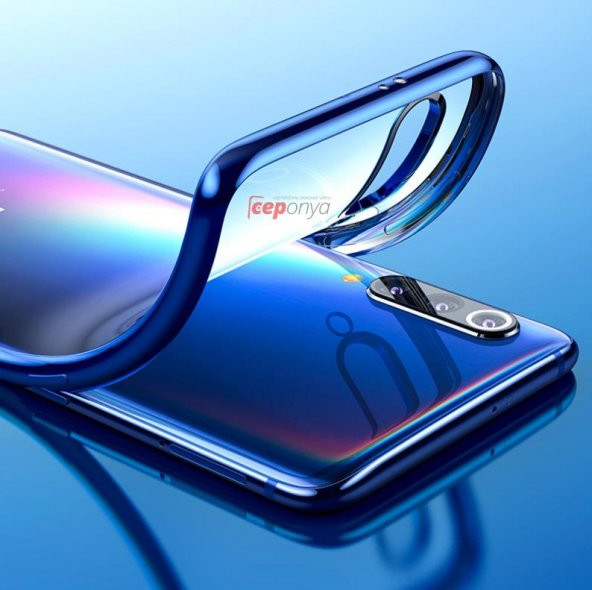 Samsung Galaxy M30 Köşeleri Renkli Şeffaf Kamera Korumalı Kılıf - Resim 2