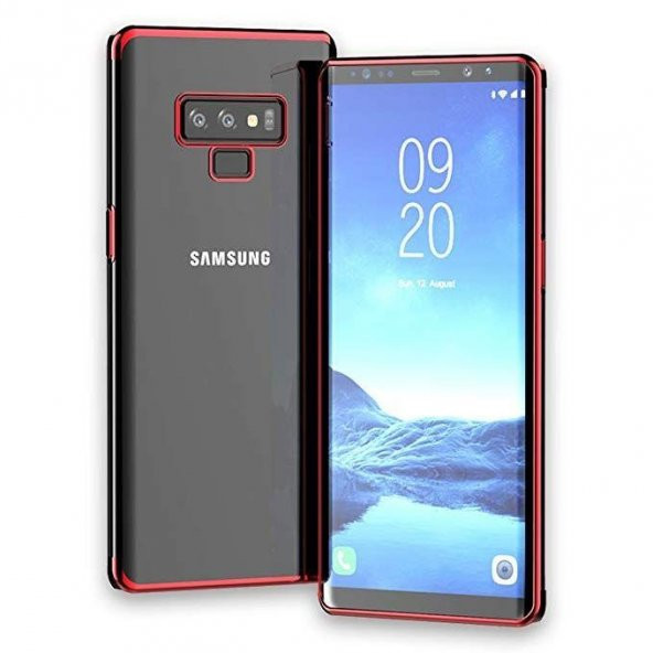 Samsung Galaxy Note 9 İnce Köşeleri Renkli Şeffaf Kaliteli Kılıf