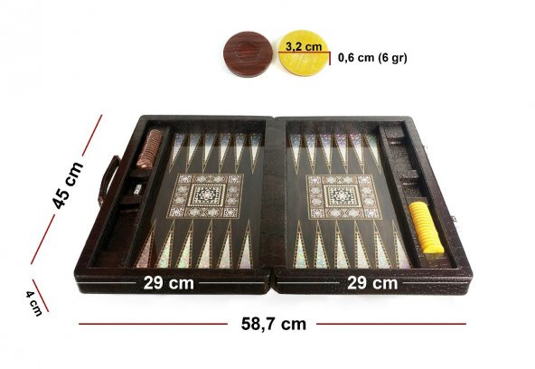 Star Elit Lüks Deri Çantalı Tavla Takımı - 3