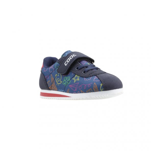 Kiko Kids 2019-S03 Günlük Yürüyüş Koşu Erkek Çocuk Spor Ayakkabı Lacivert-Kırmızı-Dijital - 3