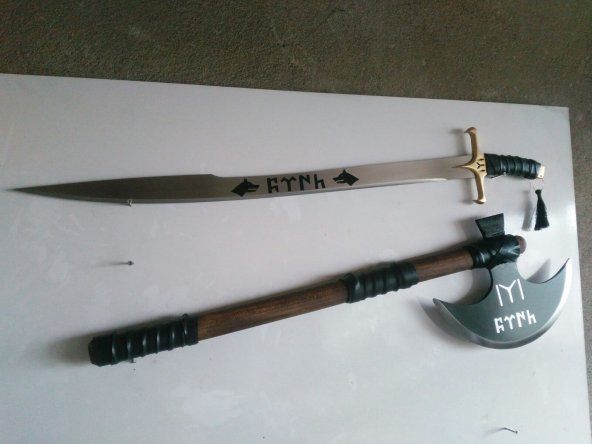 Turgut Alp Baltası 100cm düz saplı - 6