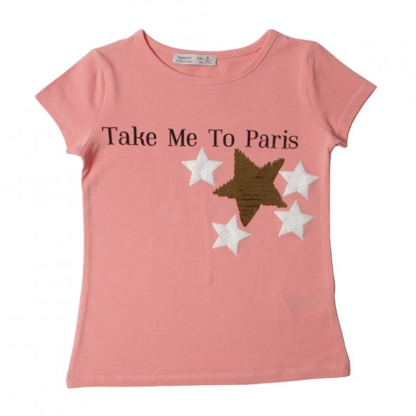 Toontoy Kız Çocuk Take Me To Paris Baskı Tişört