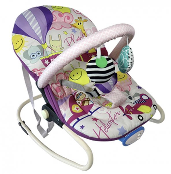 Norfolk Rhythm Titreşimli ve Müzikli Ev Tipi Ana Kucağı - Tam Yatarlı - Kademeli Sırt Ayarı - 76863 - 6