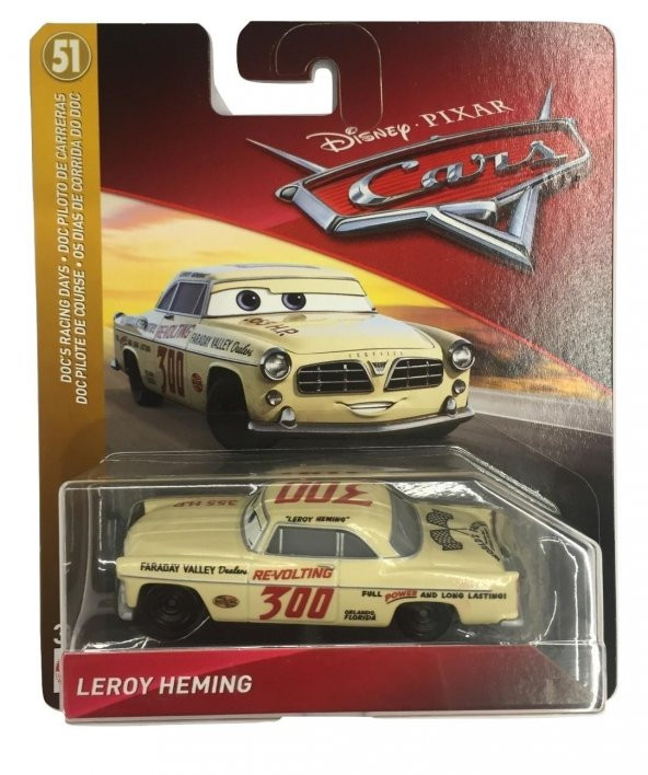 Cars 3 Tekli Karakter Araç LEROY HEMING DXV29 FLL69 - 1