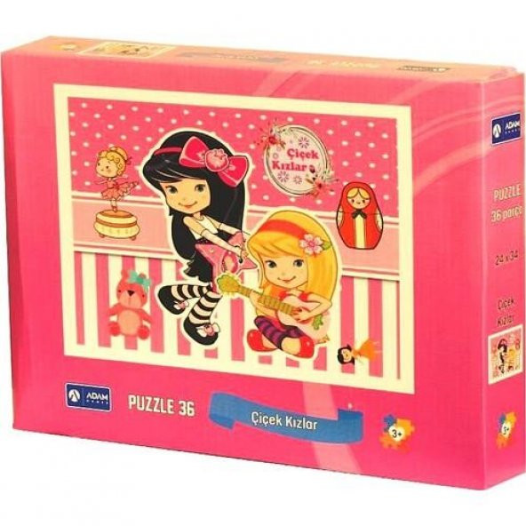 Puzzle 36 Parça Çiçek Kızlar Adam Games 24*34 cm