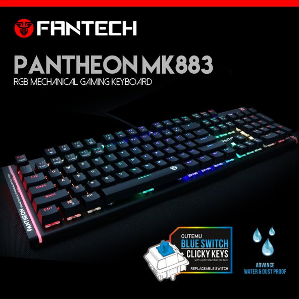 FANTECH MK883 PANTHEON RGB Pro Mekanik Gaming Oyuncu Klavyesi