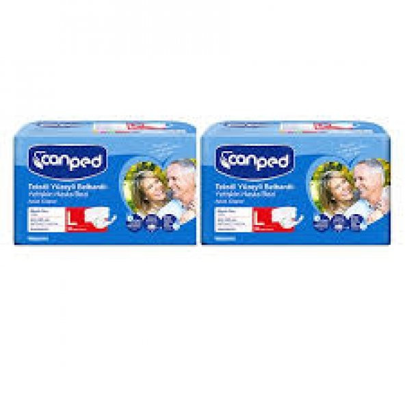 Canped Belbantlı Tekstil Yüzeyli Hasta Bezi Büyük Large 2 x 30 paket 60 Adet