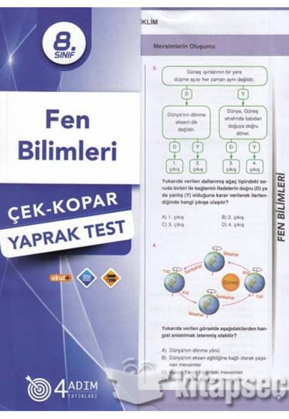 8.SINIF FEN BİLİMLERİ YAPRAK TEST