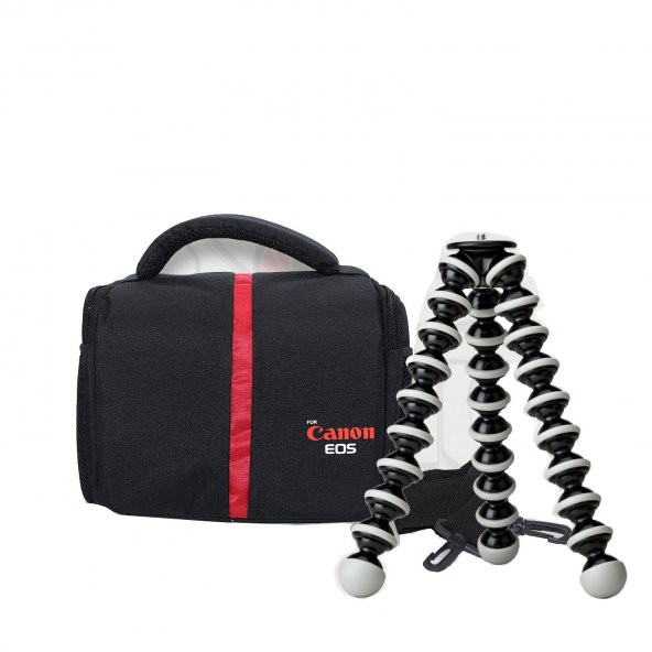 Canon 750D İçin Çanta + Gorilla pod