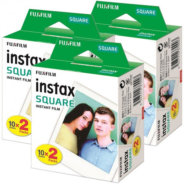 Fujifilm Instax Kare SQ İçin 60'lı film (60 Adet