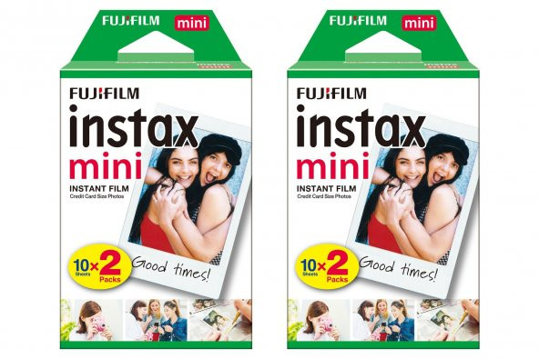 Fujifilm instax Mini 7-8-9-25 için 20'li Film 2'li Paket 40 Adet