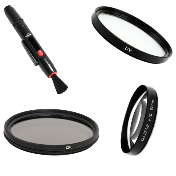 Canon 18-135 için  67mm  Close Up Filtre +cpl polarize+uv - 1