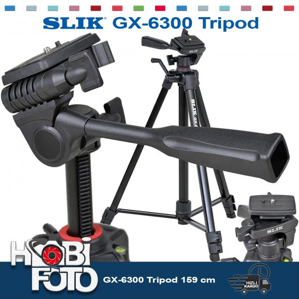 Canon G1X İçin Profesyonel Slık GX-6300 Tripod  159 cm