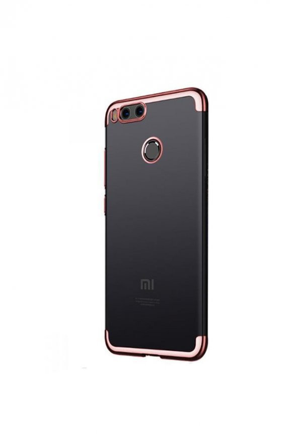 Xiaomi Mi 5x / A1 İnce Köşeleri Renkli Şeffaf Kaliteli Kılıf - 4