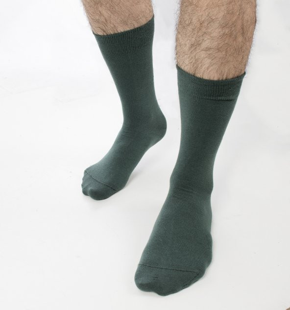 DeepSEA Yeşil Düz Merserize Erkek Çorap 1906765