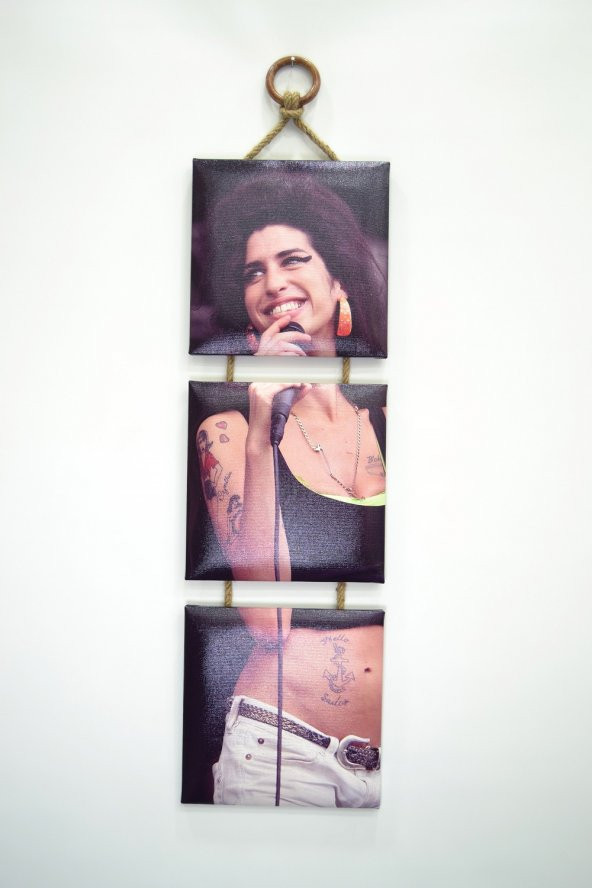 Dekoratif 3 Lü Mdf Kanvas Tablo 20x20