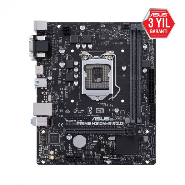 ASUS PRIME H310M-R R2.0 INTEL H310 LGA1151 DDR4 2666 MATX WIN7+W - 3