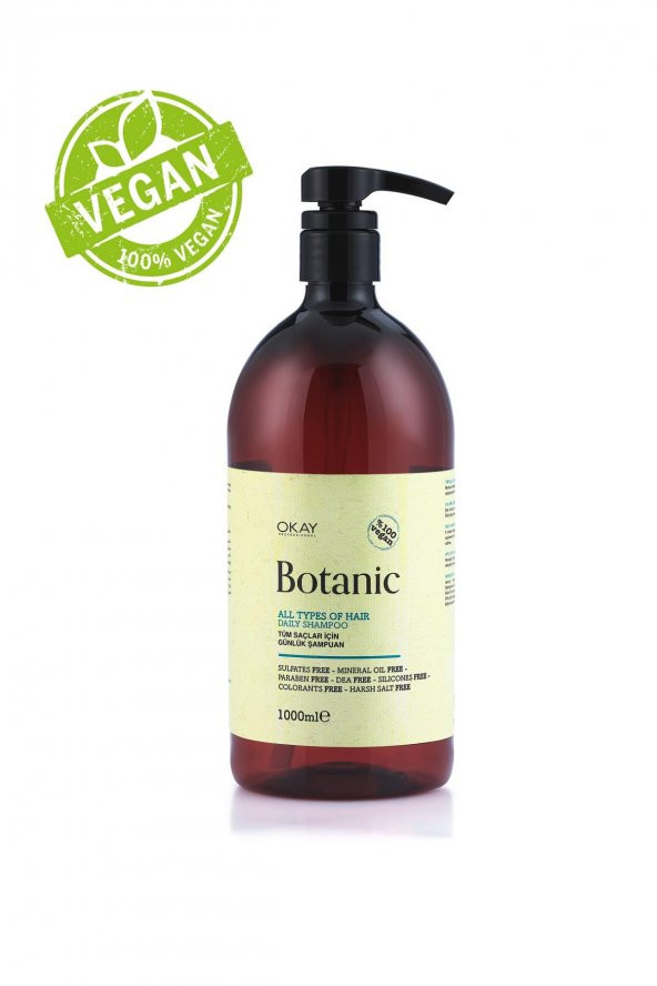 Botanic Tüm Saçlar İçin Vegan Şampuan 1000 ml.