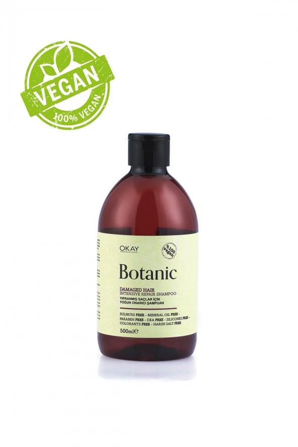 Botanic Yıpranma Onarıcı Vegan Şampuan 500 ml.