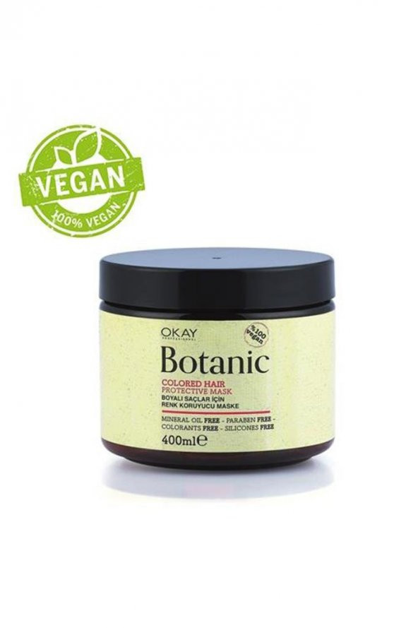 Botanic Boyalı Saçlar İçin Vegan Saç Maskesi 400 ml.
