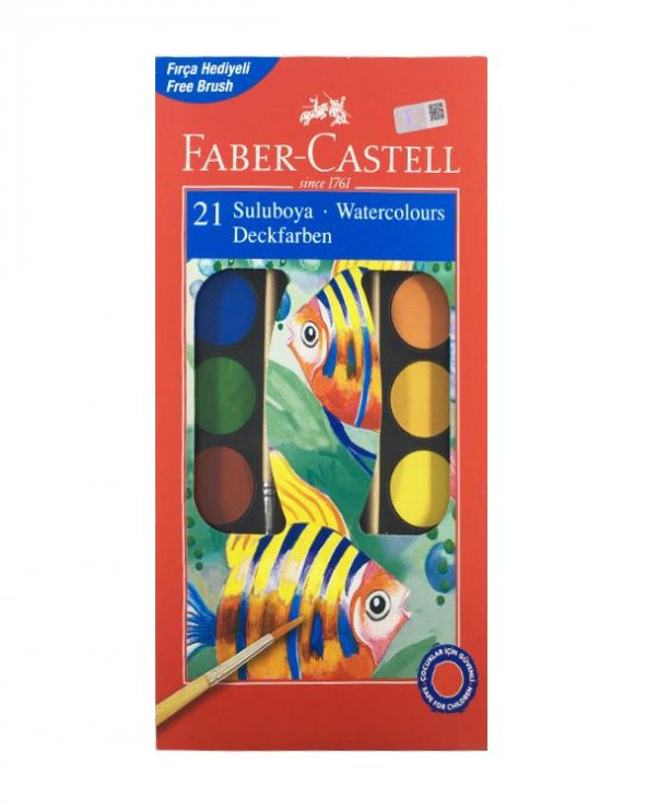 Faber Castell 21 Renk Jumbo Sulu Boya