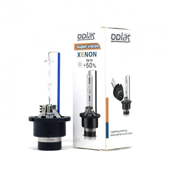 D2S Xenon Ampul 8000K +50 Fazla Işık Oplas Super Vision