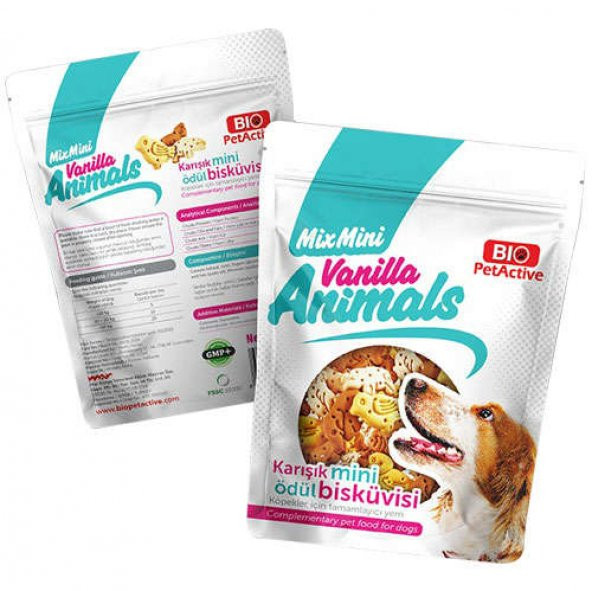 Bio Pet Active Vanilla Animals Ödül Bisküvisi 200 gr
