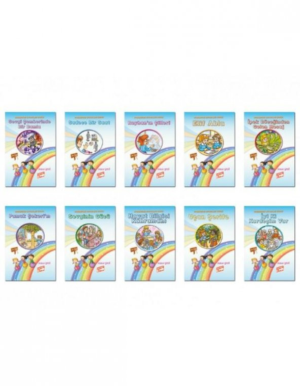 Gizemli Bahçe 2. Sınıf Rengarenk Çocuklar 10 Kitap Hikaye Seti Yeni 2021