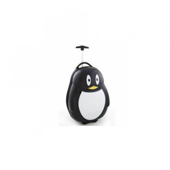 Bidesenal Penguen Çocuk Seyehat Çantası 2li Takım Çocuk Valiz Bavul - 4