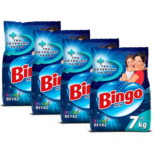 Bingo Matik Toz 7 kg Renkli & Beyaz 4lü - 2
