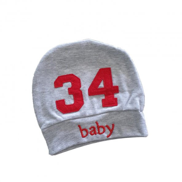 Erkek Bebek 34 Baskılı 0-3 Ay Şapka - C64128