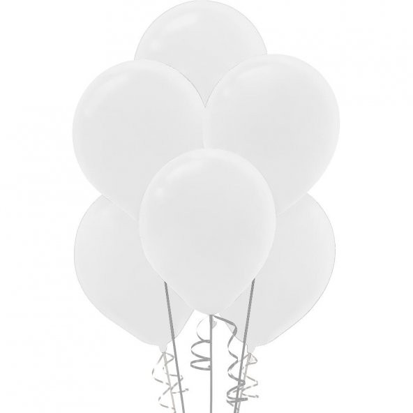 Kikajoy Pastel Beyaz Balon 100lü