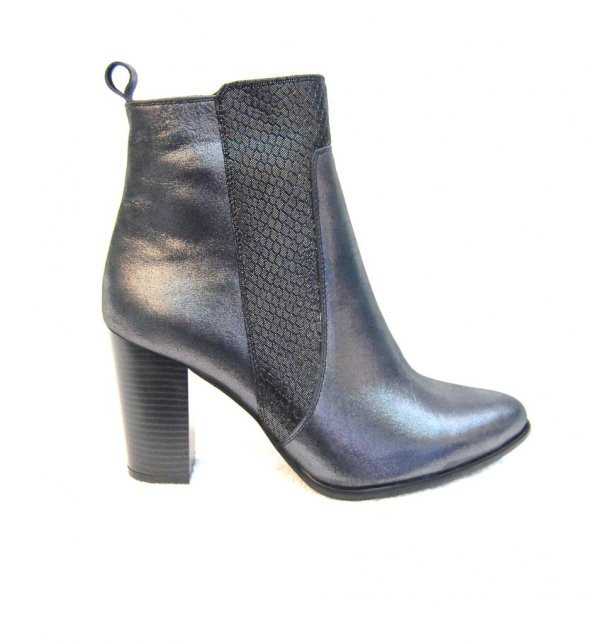 Venüs 1879047Deri Yeni Sezon topuklu platin bot - 2