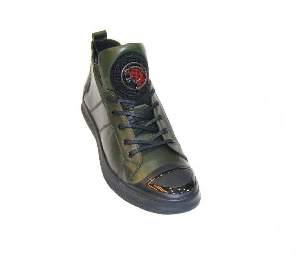 Erkek 3353 Hakiki Deri Yeşil Yakma Yeni Sezon Bot 3353 - 2