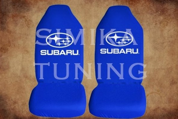 Subaru Sax Mavi Renk Ön Koltuk Penye Kılıf 1 Sticker HEDİYE