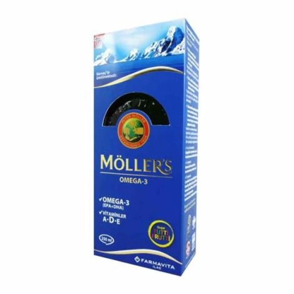 Möller's Omega3 Balık Yağı Şurup Tutti Frutti 250 ml
