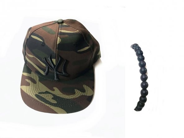 Yeni Sezon Moda  Kamuflaş Desen Cap Şapka  Bileklik Hediyelidir