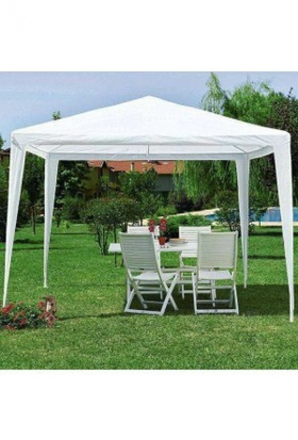 Çardak Bahçe Çardağı Gölgelik Tente 3*3 Metre Gazebo Parti Çadırı Extra Kalın Örtü - 2