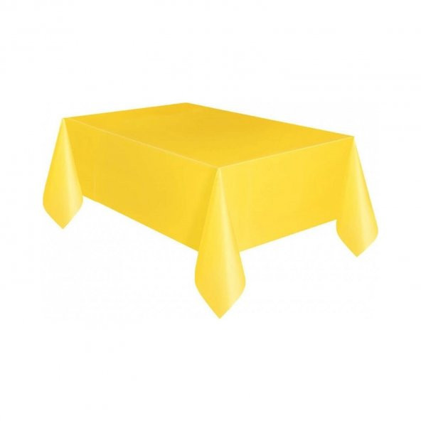 Roll-Up Party Dreams Sarı Plastik Masa Örtüsü 1.37 x 2.70 cm