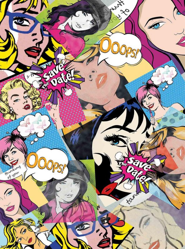 EUROSER Modern Popart Desenli Çocuk Halısı - 2